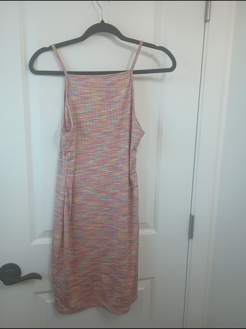 SHEIN Pastel Multi-Stripe Midi Slip Dress